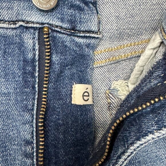 Anthropologie Etica Rae High Rise Clean Straight Leg Ankle Jeans Size 30 - Picture 13 of 16